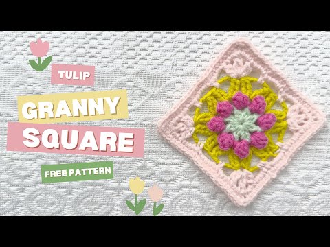 Tulip Granny Square - Free Pattern