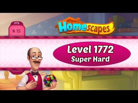Homescapes Level 1772 Super Hard | No Boosters | Playrix