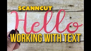 (ScanNCut) Canvas Workspace for PC: Working With Type