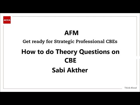 AFM CBE Theory Questions