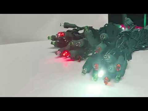 SuperSpark - Red Green and Cool White 5mm LED Strobe Light String
