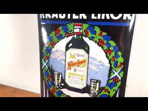 33. WORMSER REKLAME-AUKTION | LOT: 627 – KRÄUTER-LIKÖR GEBR. HEROLD | Emailschild / Enamel sign