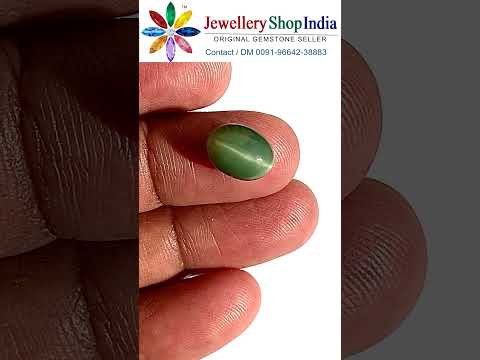 Quartz Cats Eye Stone (Certified) Lehsunia Stone video thumbnail