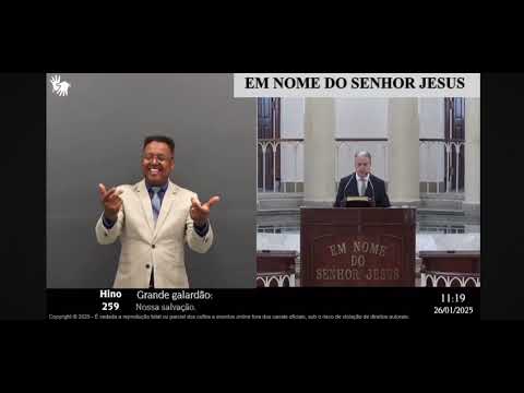 Hino 259 CCB Libras “Só triunfará o de sincero coração”