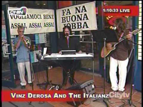 VINZ DEROSA & THE ITALIANZ LIVE ON COLLEGE ST. (LITTLE ITALY) TORONTO by www.vinzderosa.it