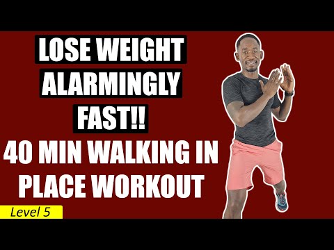 45 Minute Intense Running Workout at Home for Slimming 400 Calories