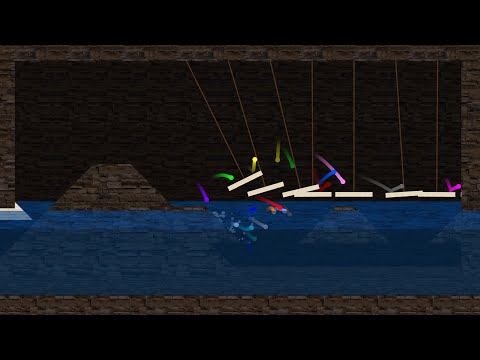 Don't Be Washed Away - Survival Marble Race in Algodoo