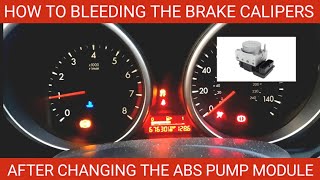 How to Manually Bleed the Brake Calipers after Changing the ABS Pump Module on Mazda 2, 3, and 5