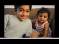 Vanitha Vijaykumar son Srihari & daughter Jovika playing with baby Jainitha/Arisimottai | Cute video