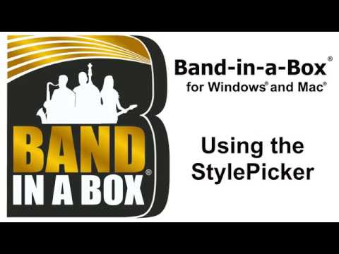 Band-in-a-Box®: Using the StylePicker