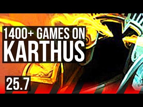KARTHUS vs SHEN (TOP) | Quadra, 1400+ games, Rank 9 Karthus | EUW Challenger | 25.7