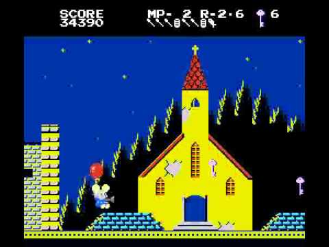 Mappy Land (NES) 1-7, 1-8 and Round 2