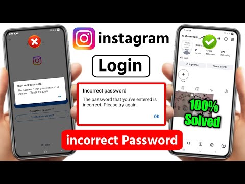 instagram incorrect password problem 2025 | instagram login problem incorrect password