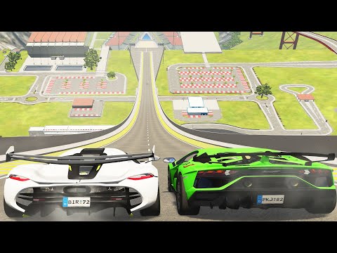 Big Ramp Jumps with Expensive Cars #10 - BeamNG Drive Crashes | DestructionNation