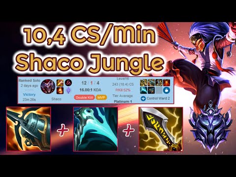240 CS in 23 Minutes Shaco Ranked in Diamond ;) [League of Legends] Full Gameplay - Infernal Shaco