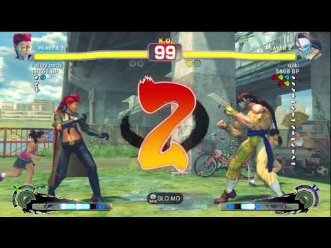 ujiki [Vega] vs t alloy body [Viper] SSF4 Japanese Online Ranked Matches - TRUE-HD