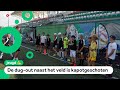 Kinderen in de Oekraïense stad Irpin voetballen weer