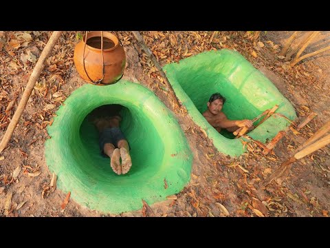 2 Man Complete Temple Underground Tunnel Swimming Pools With Slide [Full Video]