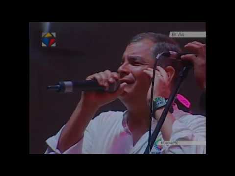 RAFAEL CORREA LE CANTA AL CHE GUEVARA