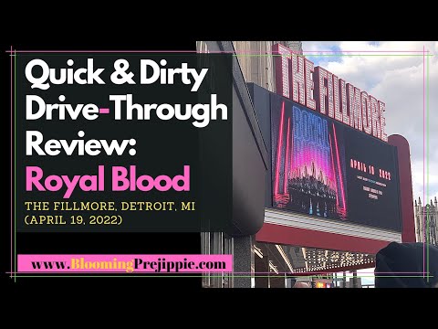 Thumbnail for Royal Blood Concert Review video (from Detroit, April 19, 2022) by Jonatha Brooke