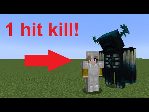BrightLilyYT - THIS MOB IS OVERPOWERED!!!  Minecraft Warden Damage Comparison With All Armours!