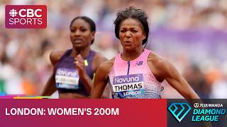 Women's 200m featuring Saint Lucia's Julien Alfred & more at London Diamond League meet #athletics