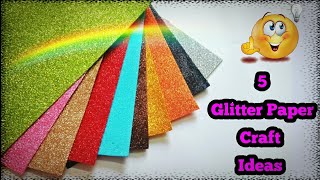 5 Easy glitter paper craft ideas  glitter foam she