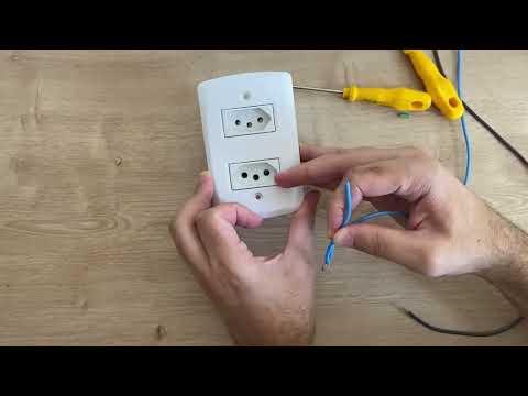 Como instalar duas tomadas no mesmo ponto (tomadas de 10 e 20 amperes).