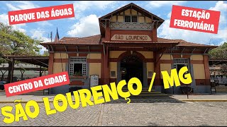SÃO LOURENÇO / MG - Parque das Águas - Estação Ferroviária - Centro da Cidade . NOV/2022 .