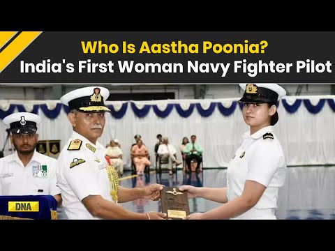 Meet Sub Lieutenant Astha Poonia Becomes First Woman Trained As A Fighter Pilot In The Indian Navy