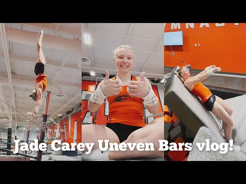 Olympic Medalist Jade Carey training on Uneven Bars - July 2025