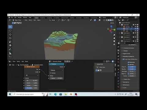 GlassG-Pen Hobby - Blender Geometry Node Minecraft Terrain