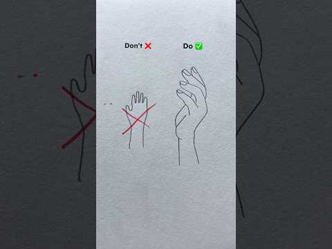 Right Way To Draw Hand #shorts #shortsfeed #youtubeshorts