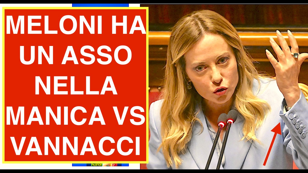 MELONI HA UN ASSO NELLA MANICA VS ROBERTO VANNACCI