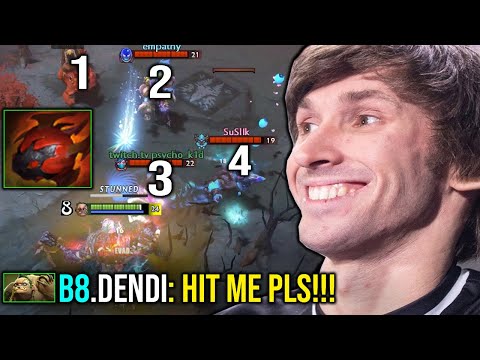 OMG DENDI TANK AS F**K!! PUDGE JUMP IN 1vs4 DON'T CARE AT ALL!!