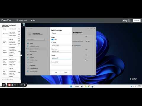 6.2.7 Lab Configure IP Addresses