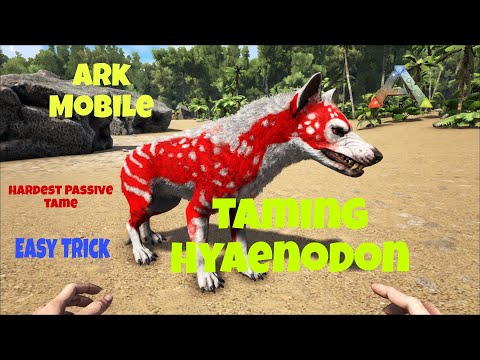 Taming Hyaenodon || How To Tame Hyaenodon Ark Ultimate Survival Mobile Edition #arkmobile