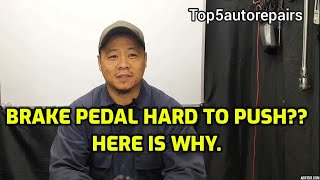 Brake Pedal Hard To Press Here Is Why