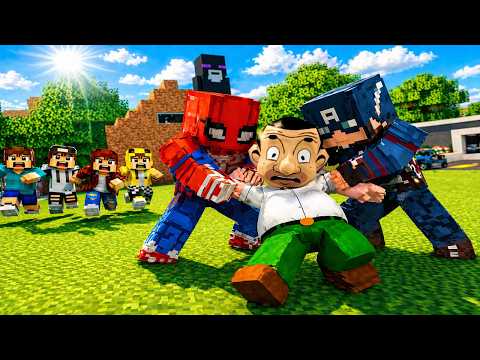 ماين كرافت لكن انقذنه جيجي وعبوسي وكعبول انا وسبايدرمان من الحرامي المحتال 😱😨 #فلم_ماين_كرافت