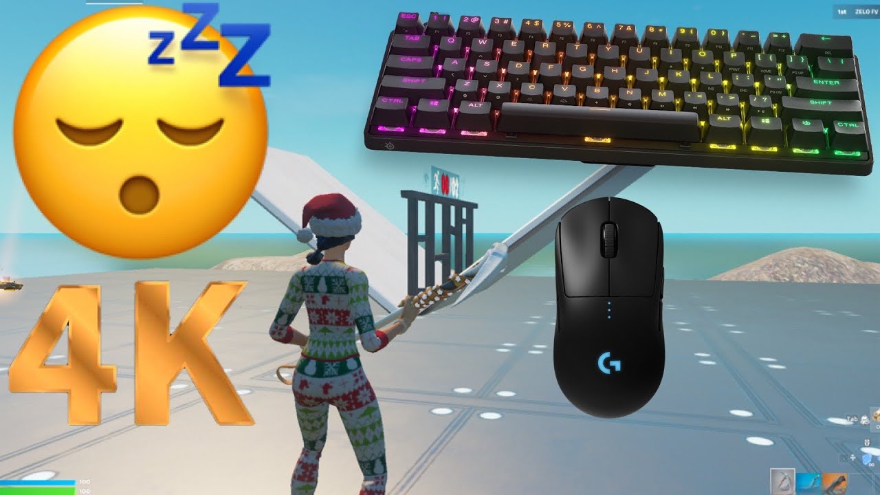 SteelSeries Apex Pro Mini ASMR 😴 1v1 Build Fights 🏆 Satisfying Keyboard Fortnite 240 FPS 4K