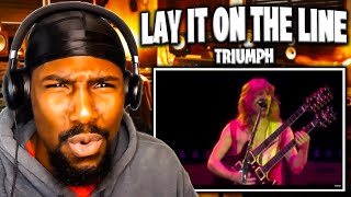 LOVE THE INTRO! | Lay It On The Line - Triumph (Reaction)