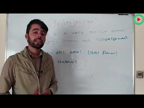 Understanding "Interjection" by Mr. Nawaz Khan, English Grammar for Afghan Learners
