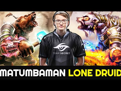 How MATUMBAMAN Carry the Game with his Signature Hero Lone Druid 7.25 Dota 2