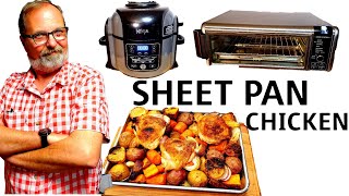 Ninja Foodi SHEET PAN CHICKEN Sweet Potatoes Carrots Onions & Garlic | Digital AIR FRYER OVEN & PC