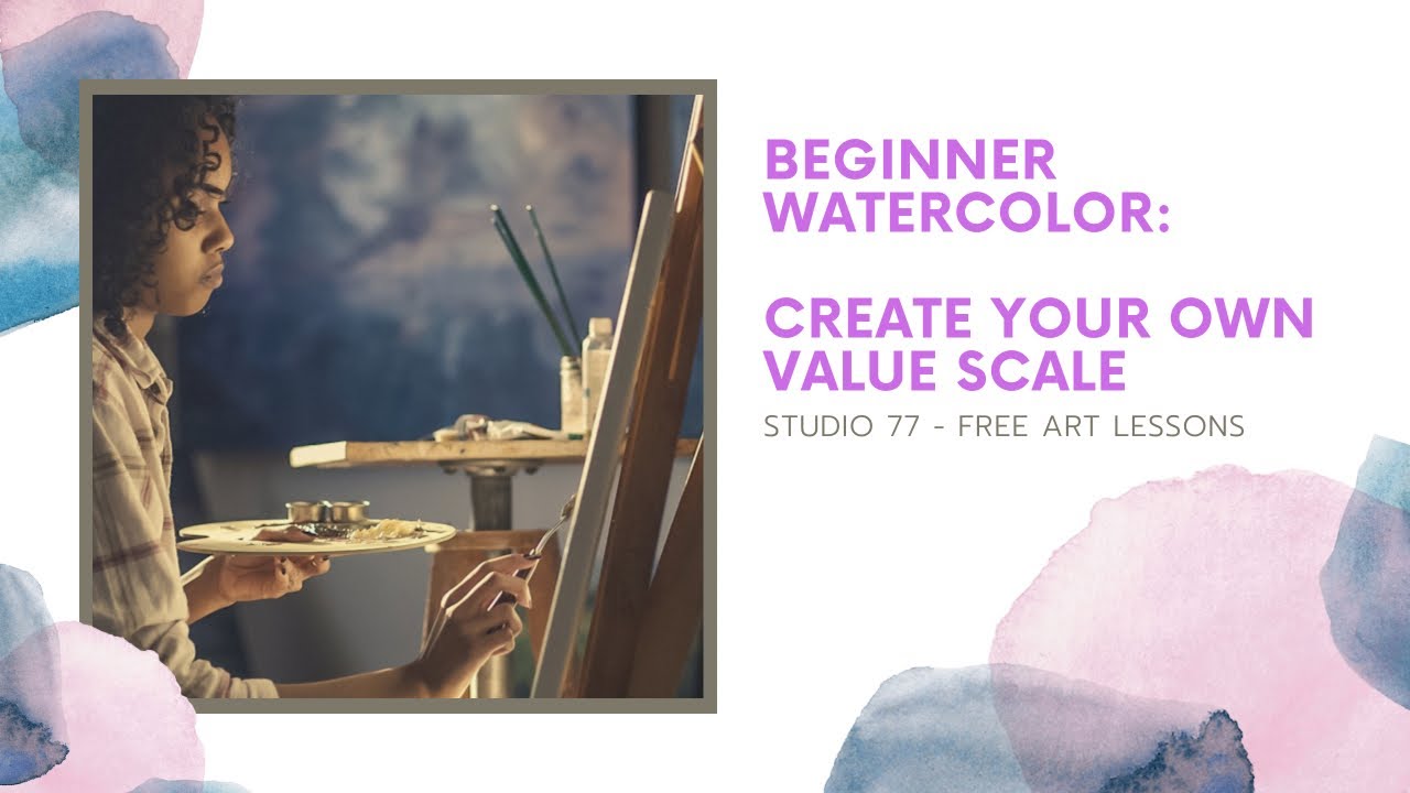 Beginner Watercolor - Create Your Own Value Scale - SUBSCRIBE for free art lessons!
