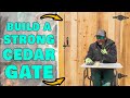 How To Build A Simple & Sturdy Cedar Fence Gate (Using Steel Fence Posts!)
