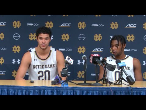 @NDMBB | Paul Atkinson & Blake Wesley Press Conference - Kentucky (12.11.21)