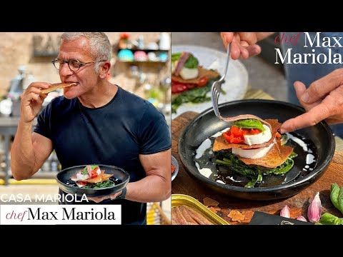INSALATA CAPRESE PIÙ APPETITOSA CHE MAI con pane carasau fritto - Ricetta di Chef Max Mariola