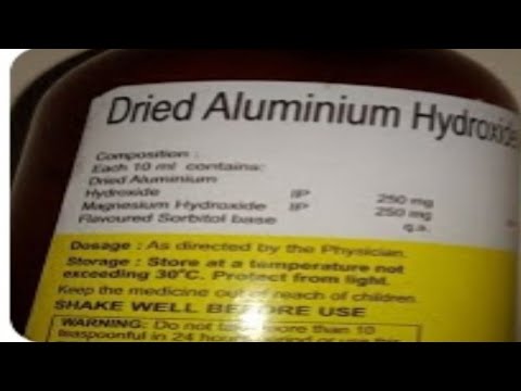 Dried Aluminium Hydroxide gel 250 mg Syrup