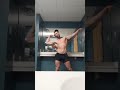 Crazy chest pump post workout posing men's physique bodybuilding